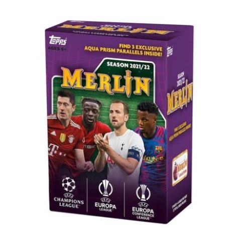 2021-22 Topps UEFA Merlin Soccer Blaster Box