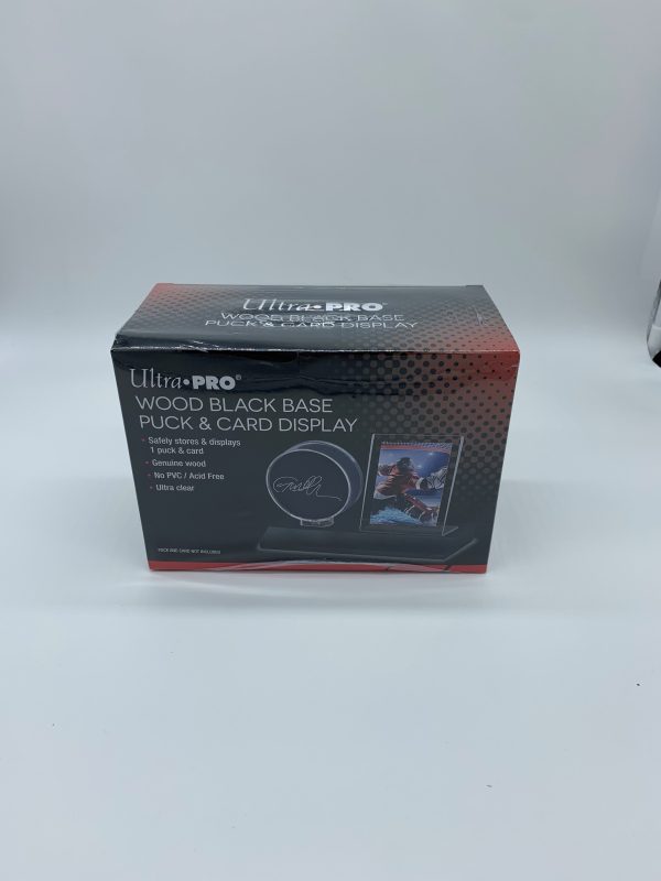 Ultra Pro Wood Black Base Puck & Card Display