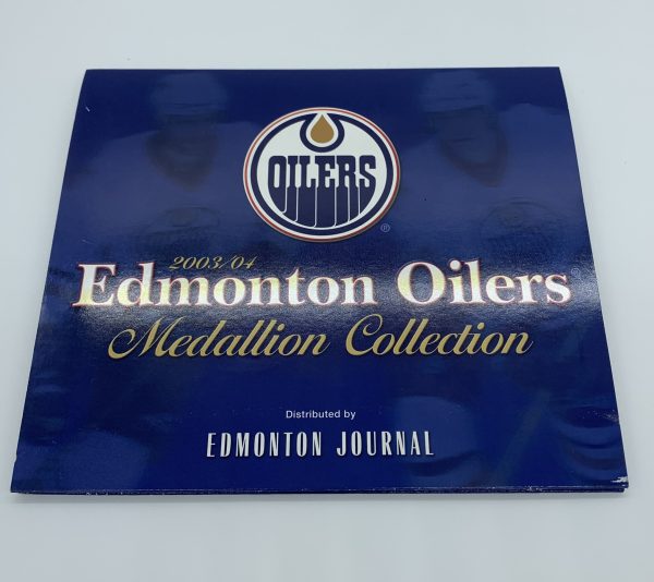 2003-04 Edmonton Oilers Medallion Collection Album W/ All 25 Coins!