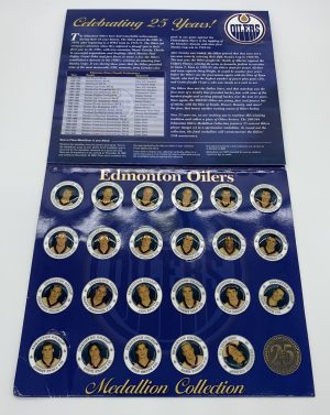 2003-04 Edmonton Oilers Medallion Collection Album W/ All 25 Coins!