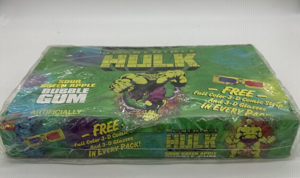 Incedible Hulk Sour Green Apple Bubble Gum Sealed Box