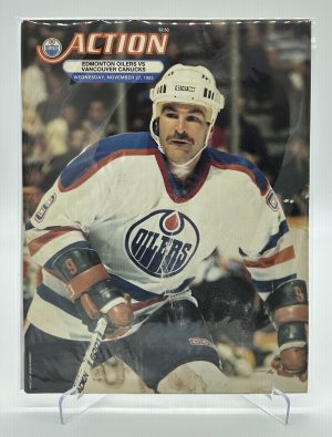Edmonton Oilers Official Magazine Program November 27 1985 VS Canucks