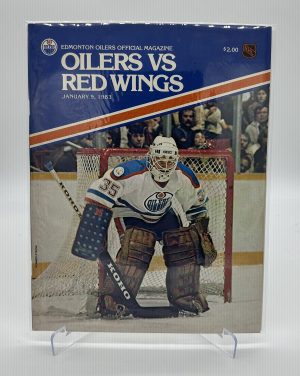 Edmonton Oilers Official Magazine Program January 9 1983 VS Red Wings