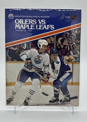 Edmonton Oilers Official Magazine Program January 26 1983 VS Leafs