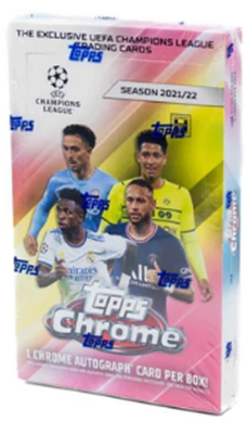2021-22 Topps Chrome Soccer Champions League Hobby Box