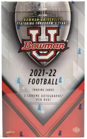 2021-22 Bowman University Football Hobby Box Sealed