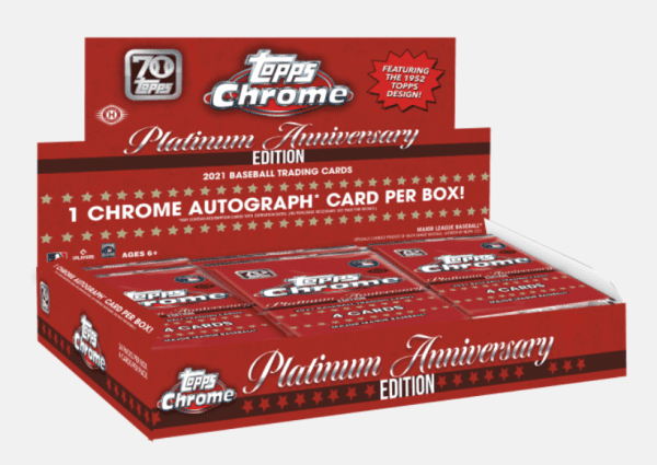 2021 Topps Chrome Platinum Anniversary Hobby Pack