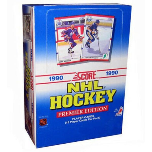 1990/91 Score NHL Hockey Premier Edition Hobby American Box