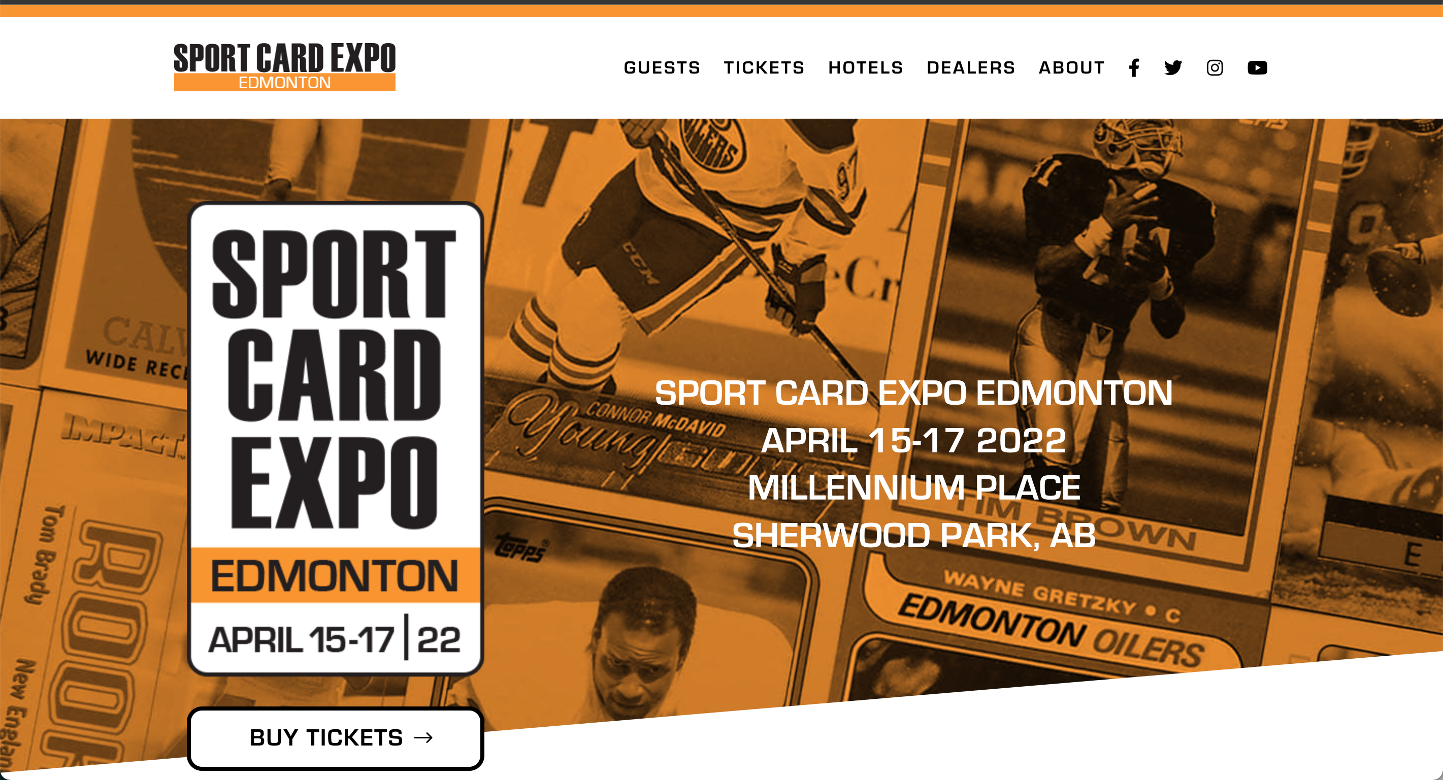 SPORT CARD EXPO EDMONTON APRIL 15-17 2022 MILLENNIUM PLACE SHERWOOD PARK, AB