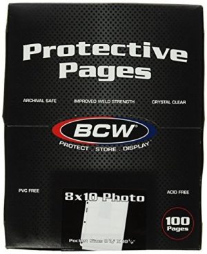 BCW 8x10 Photo Protective Pages - 100 Pages
