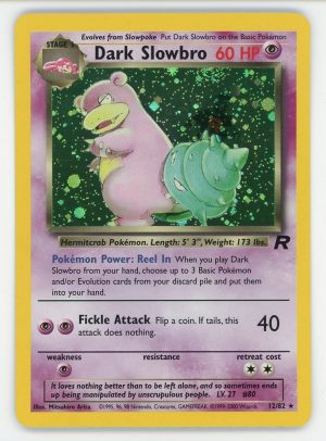 Dark Slowbro Pokemon Team Rocket Holo 12/82