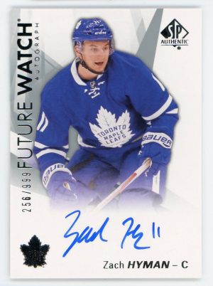 Zach Hyman 2016-17 SP Authentic Future Watch Auto 256/999 #196