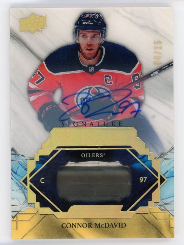 Connor McDavid 2019-20 Engrained Signature Remnants Auto 04/15