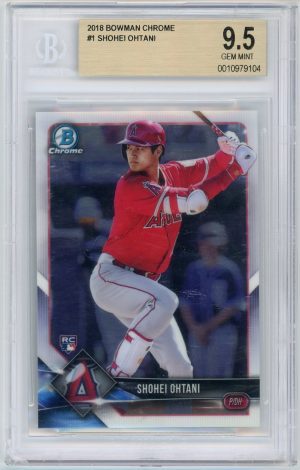 Shohei Ohtani 2018 Bowman Chrome Rookie Card #1 BGS 9.5 (READ)