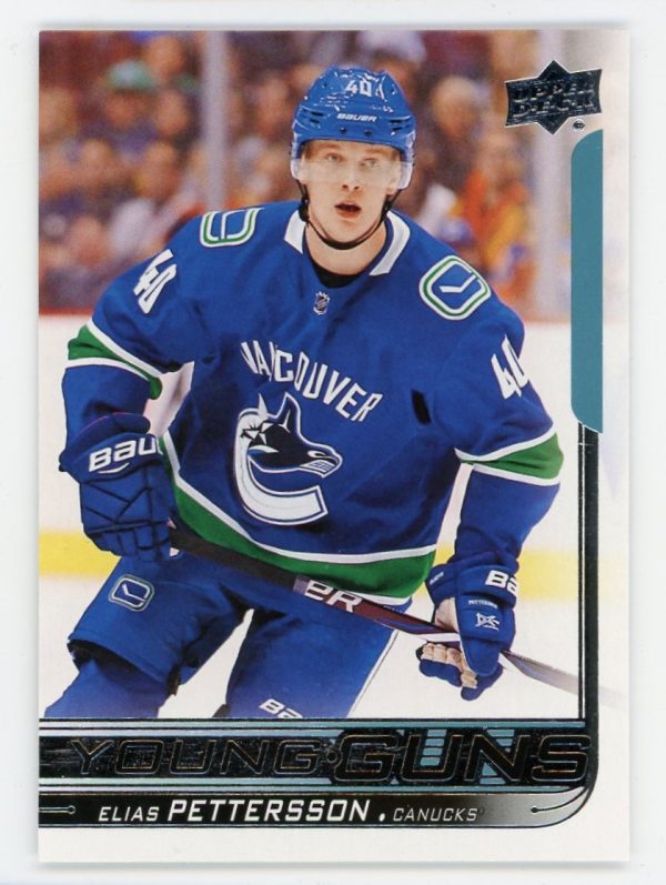 Elias Pettersson 2018-19 Upper Deck Young Guns Rookie Card #248