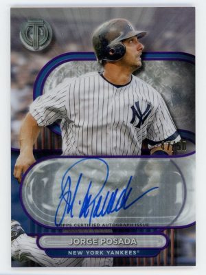 Jorge Posada 2024 Topps Tribute Rookie Autograph 47/50 #TA-JP