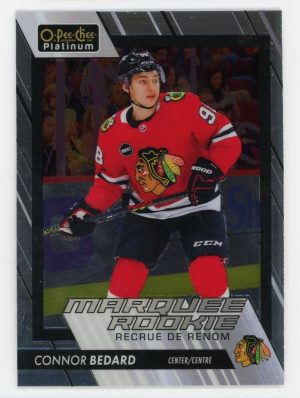 Connor Bedard 2023-24 OPC Platinum Marquee Rookie Card #201