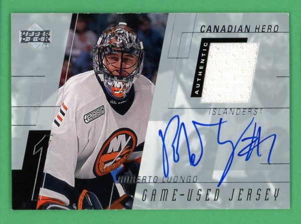 Roberto Luongo 2000-01 Upper Deck Canadian Hero Jersey Auto #C-RL