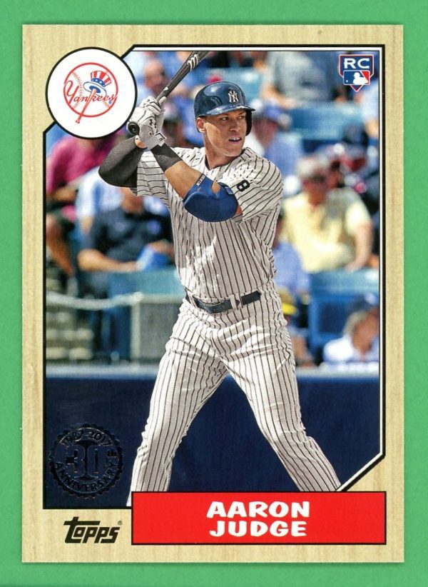 Aaron Judge 2017 Topps 1987 30th Anniversary Rookie Card #87-58