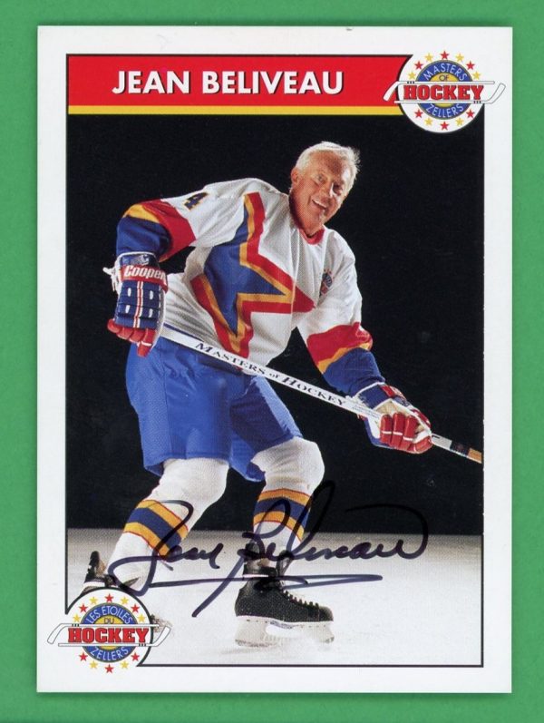 Jean Beliveau 1993-94 Zeller's Masters of Hockey Auto Card #4