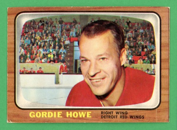 Gordie Howe 1966-67 Topps Hockey Card #109 (CREASE)