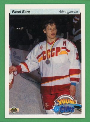 Pavel Bure 1990-91 Upper Deck French Young Guns Rookie Card #526