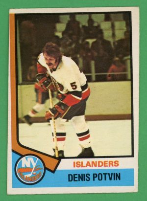 Denis Potvin 1974-75 O-Pee-Chee Rookie Card #195 (MISCUT)