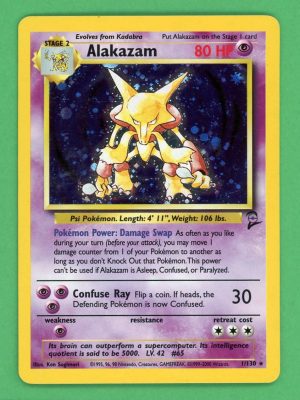 Alakazam Pokemon Base Set 2 Holo Rare 1/130