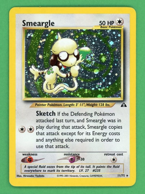 Smeargle Pokemon Neo Discovery Holo Rare 11/75