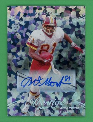 Art Monk 2024 Panini Prestige Xtra Points Platinum Auto /10 #300