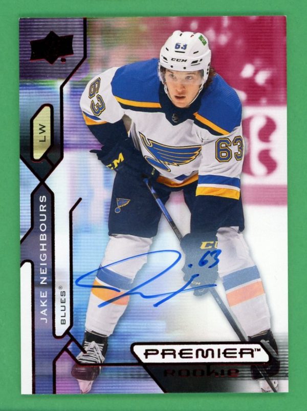 Jake Neighbours 2021-22 Upper Deck Premier Rookie Auto #128