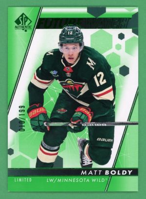 Matt Boldy 2022-23 SP Authentic Limited Green Future Watch /199 #101