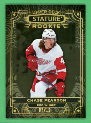 Chase Pearson 2022-23 Upper Deck Stature Rookie Black /15 RC #130