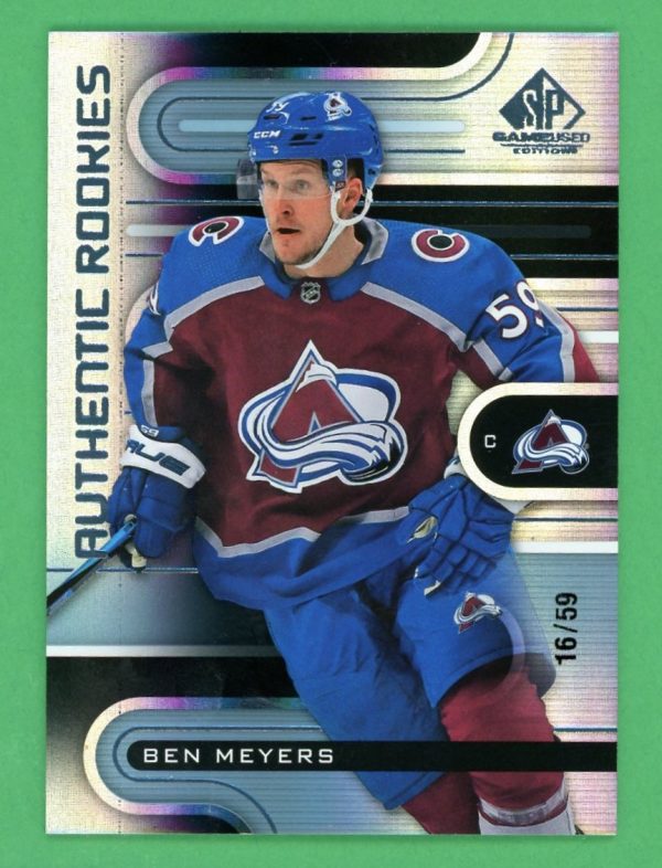 Ben Meyers 2022-23 SP Game Used Authentic Rookies True RC 16/59