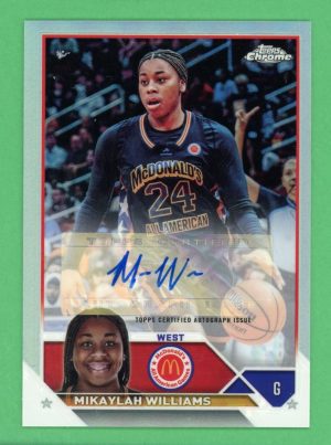 Mikaylah Williams 2023 Topps Chrome McDonald's All American Auto #CA-MW