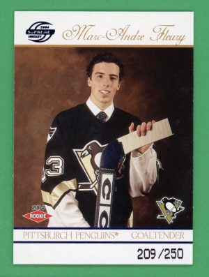 Marc-Andre Fleury 2003-04 Pacific Supreme Blue /250 Rookie Card #133