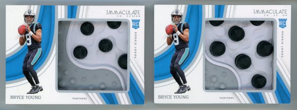 Bryce Young 2023 Panini Immaculate Collection Rookie Logos Soles 1/2 & 2/2 BOTH CARDS