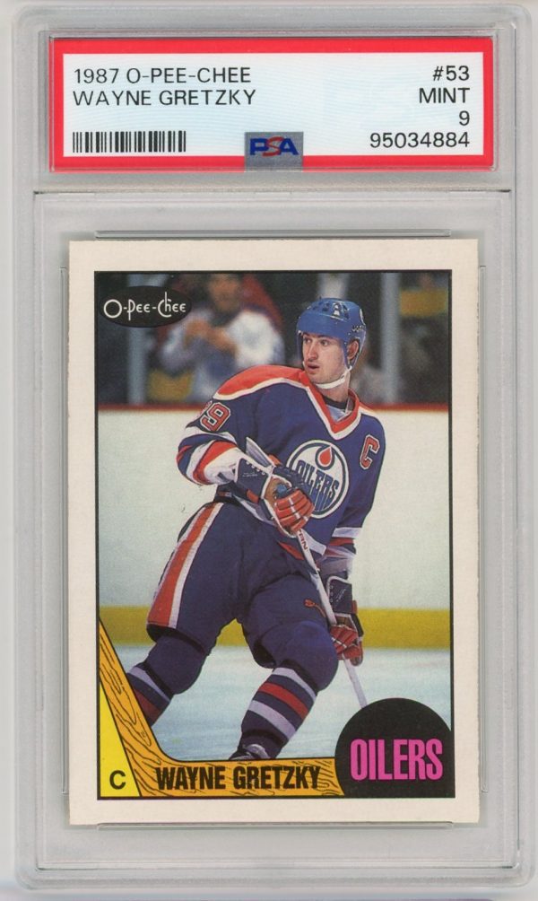 Wayne Gretzky 1987-88 O-Pee-Chee Card #53 PSA 9 MINT