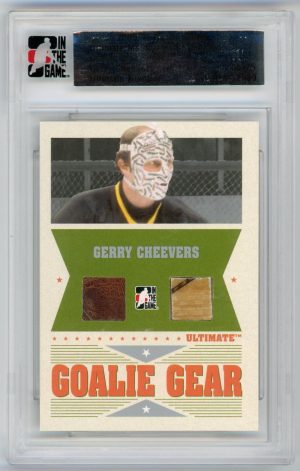 Gerry Cheevers 2005-06 ITG Ultimate Mem. Goalie Gear 05/25