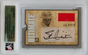 Stan Mikita 2005-06 ITG Ultimate Mem. Game Used Jersey Auto 40/50