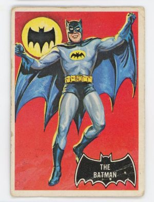 The Batman 1966 Topps Batman Rookie Card #1 (Orange Back)