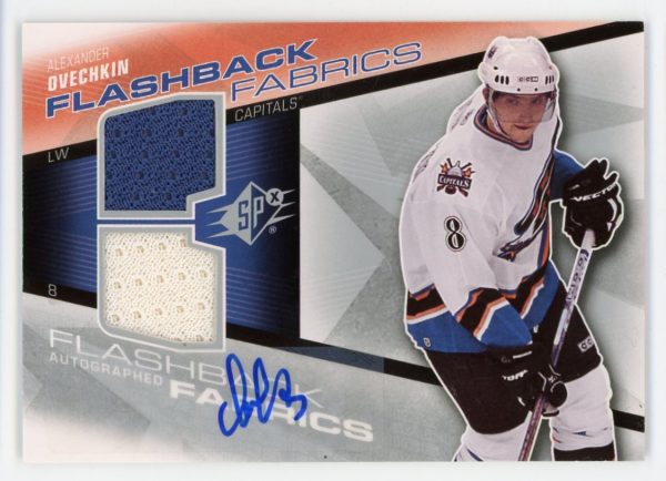 Alexander Ovechkin 2008-09 SPx Flashback Fabrics Jersey Auto #239