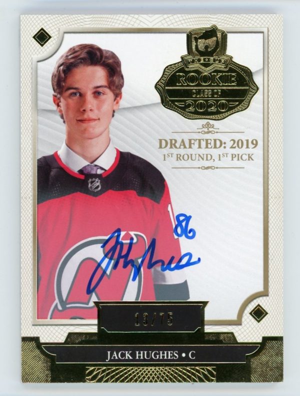 Jack Hughes 2019-20 The Cup Rookie Class Of 2020 Auto /75 RC #2020-JH