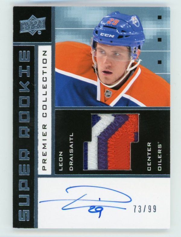 Leon Draisaitl 2014-15 UD Premier Super Rookie RPA 73/99 #SRR-LD