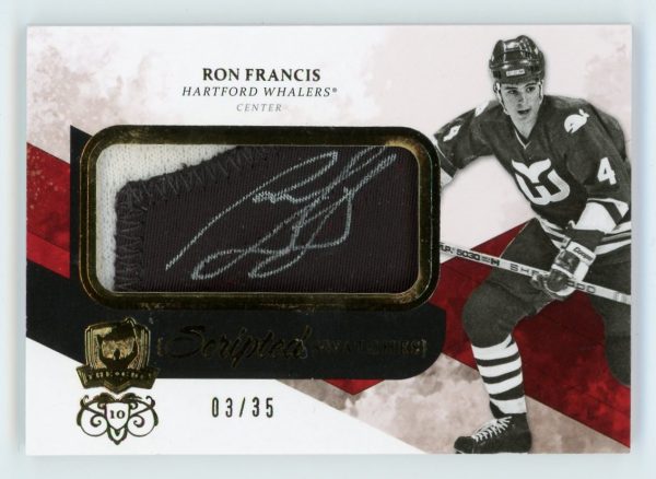 Ron Francis 2010-11 The Cup Scripted Swatches Auto 03/35 #SS-RF