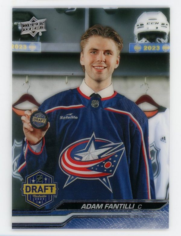 Adam Fantilli 2023-24 Upper Deck Draft Clear Cut Rookie Card #742