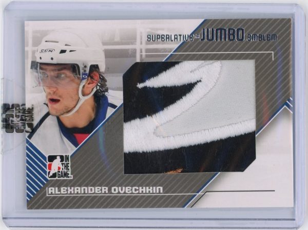 Alex Ovechkin 2008 ITG Superlative Jumbo Emblem 8/9 JSY #'d!