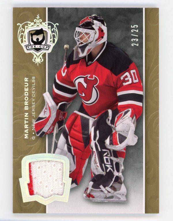 Martin Brodeur 2007-08 UD The Cup Gold Spectrum Jersey 23/25