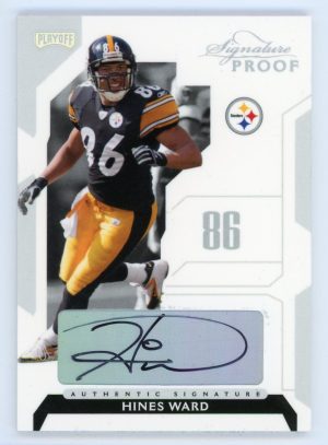 Hines Ward 2006 Donruss Playoff Signature Proof Auto 3/7 #28