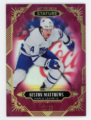 Auston Matthews 2020-21 Upper Deck Stature 81/85 Card #26